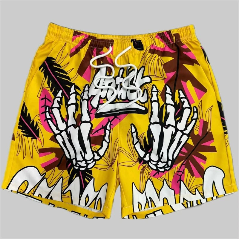 Skull Pattern Short 3D
