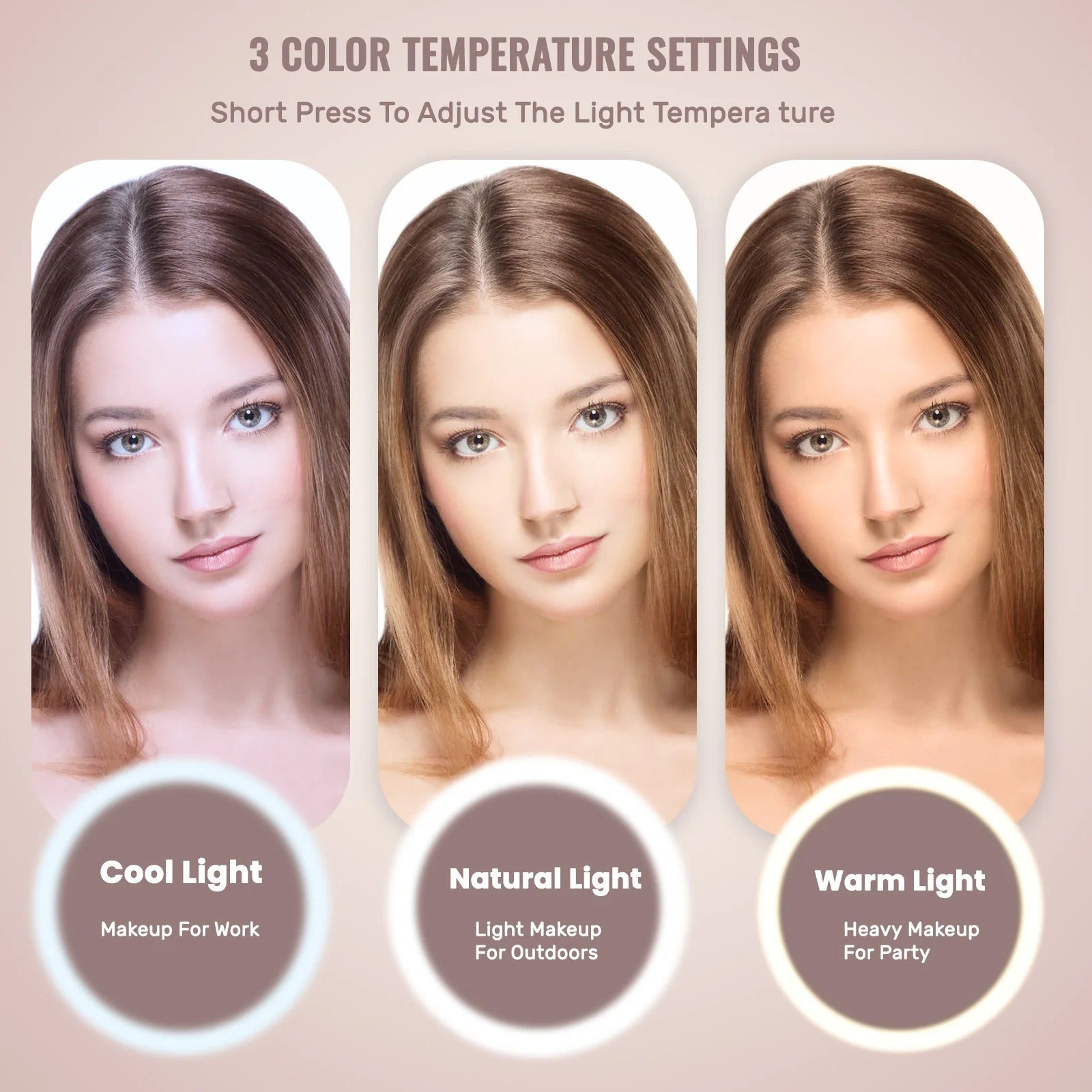 Portable Makeup Bag with LED Light Mirror – Travel Cosmetic Organizer