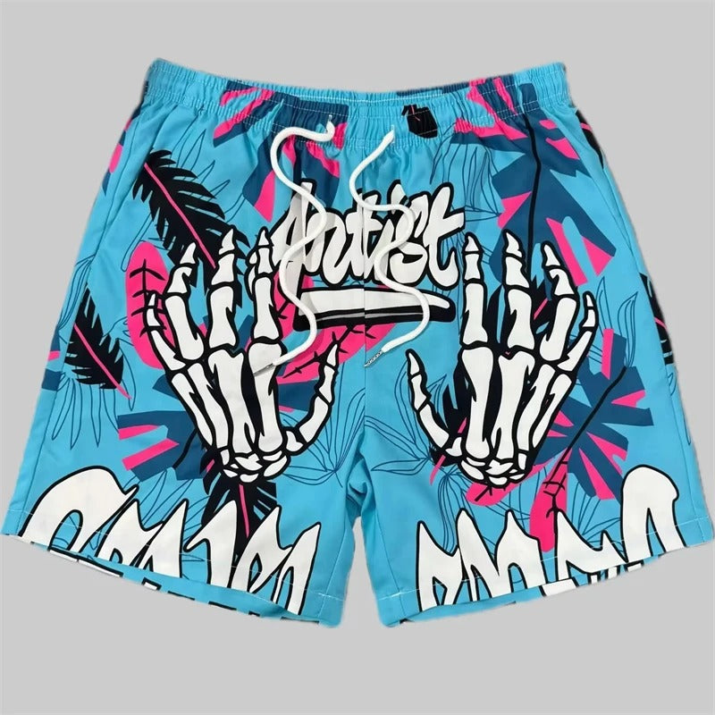 Skull Pattern Short 3D