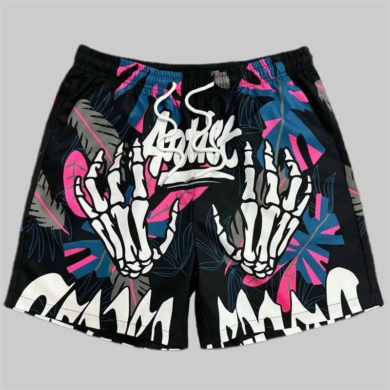 Skull Pattern Short 3D